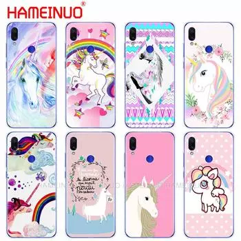 silicon phone cover case for xiaomi mi 9 SE 9t PRO CC9 SE A3 Lite redmi NOET 7 7S PRO 7A go k20 pro y3 Rainbow Lovely Unicorn redmi note 7