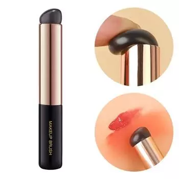 Silicone Angled Concealer Brush Like Fingertips Q Soft New Brush Silicone Head Makeup Brush Lip W1W8 black-1pcs