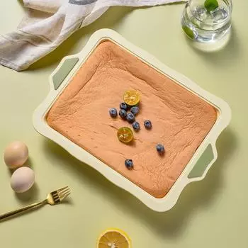 Silicone Anti Sticking and Easy To Demold Toast Mold with Flat Bottom and High Temperature Resistance for Home Baking Cake Mold