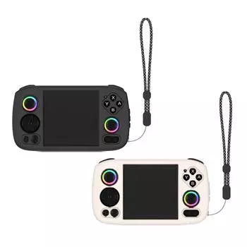 Silicone Case Shockproof Protective Case Protector Shell Sleeve Soft Skin Cover Case for ANBERNIC RG Cube Handheld Game Console чёрный