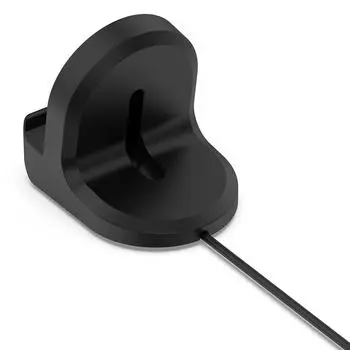 Silicone Charger Stand Charging Station for Google Pixel Watch 2 (Black)