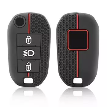 Силиконовый складной чехол для брелока для Peugeot 208 2008 301 308 3008 RCZ 508 408 2008 307 чехол для Citroen C3 C4 Berlingo 2021 белый