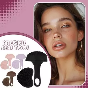 Silicone Freckles Stamps, Makeup Aid, Portable Applicator, Freckles Makeup Tool (1pc) One Size чёрный