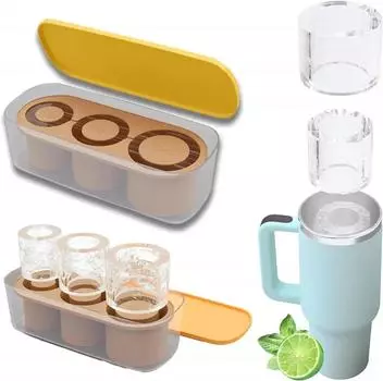 Silicone Ice Block Mold is Not Sticky Summer Ice Block Mold is Easy to Mold Ice Block Making Hollow Cylindrical Ice Block Tools зелёный