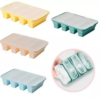 Silicone Ice Cube Mold DIY Refrigerator Quickly Freeze Ice Maker Whisky Ice Bucket Storage Box Barware Tools for Household Bar