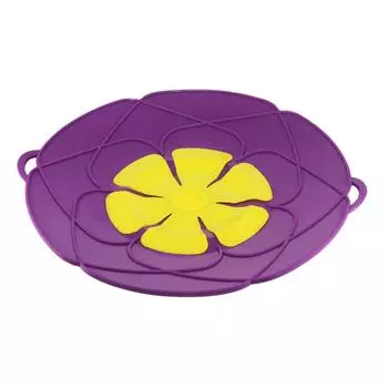 Silicone Lid For Pot Prevent Food Splashing During Heating Clean And Hygienic Flower Shaped Pots Lid
