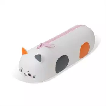 Silicone Material Silicone Pencil Case Large Capacity Soft Pouch Bag Stationery Storage