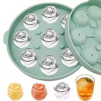 Silicone Romantic Ice Rose Mold for Whiskey Bourbon Cocktails Wine Fruit Juice