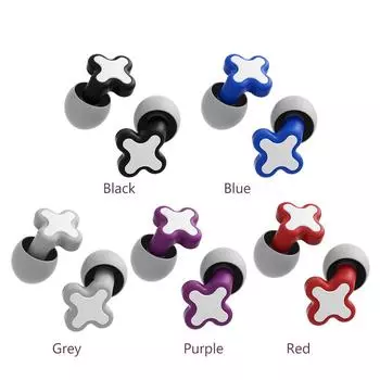 Silicone Sleep Ear Plug Waterproof Sleeping Earplugs Canceling Noise Reduction Soundproof Lightweight Portable for Travel Home чёрный