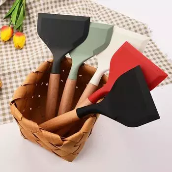 Silicone Spatula Tool Non-stick Shovel Kitchen Utensils Tamagoyaki Turner Omelets Pan Non Stick Turners Food Home Cooking