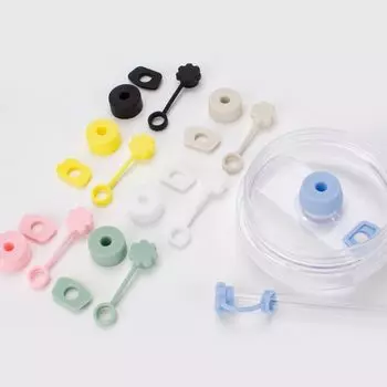 Silicone Spill Proof Stopper Set High Quality Soft Round Leak Proof Plug Straw Cap Leakproof Spill Stopper Cup Accessories розовый