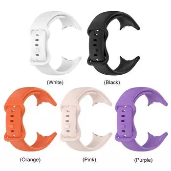 Silicone Strap For Google Pixel Watch 3 45mm/41MM Replacement Sport Bracelet For Google Pixel Watch 1 2 Smart Band Accessories 45mm фиолетовый