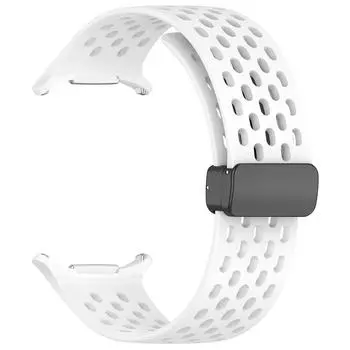 Silicone Strap for Samsung Galaxy Watch 7 Ultra 47mm Strap Magnetic Buckle Band Folding Buckle Breathable Sports Wrist Band