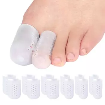 Silicone toe finger for hammer toe breathable toe protection friction pain supporter, cot, blisters, corn, toe, sleeve, cap, relief, etc.