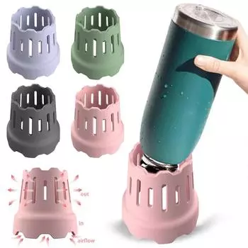 Silicone Water Bottle Drying Rack For Simple Modern Tumbler Dryer Rack For Faster Drying Bottle Accessories фиолетовый
