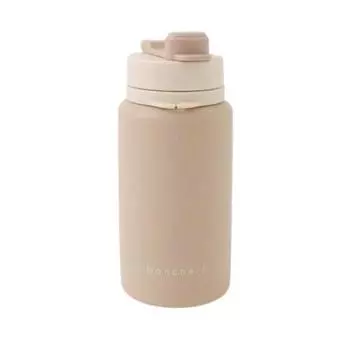 Silicone Water Bottle with Dogs Small Dogs Medium Dogs Cute Stylish Popular Brand Toy Poodle Chihuahua monchri [Compact Carabiner] (M/Beige)