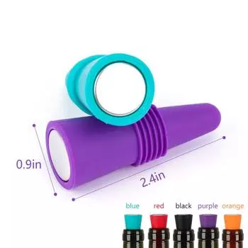 Silicone Wine Bottle Stopper Set Whiskey Accessories Leak Proof Beer Champagne Bottle Closer Wine Cork Lid Bar Accessories
