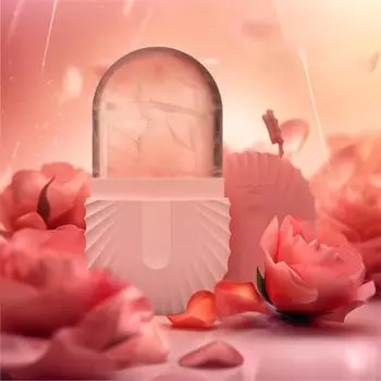 Силиконовая форма для лица для красоты и ухода за кожей, подносы для льда, роликовый лифтинг-массажер для лица, инструмент для ухода за кожей фиолетовый