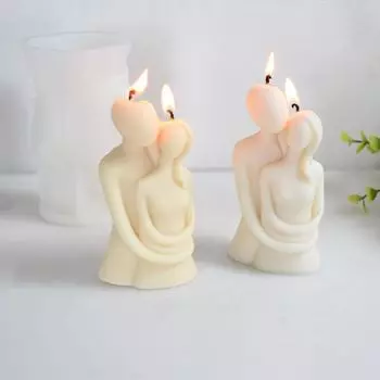 Силиконовая форма Hanwen для украшения свечей-объятий семейной пары Hug Couple 140g