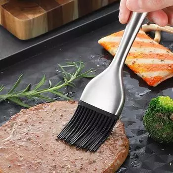 Силиконовая кухонная щетка для масла, щетка для поливания гриля барбекю, кисть для приготовления барбекю, силиконовая кисточка для выпечки, принадлежности для гриля и барбекю
