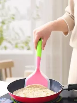 Силиконовая кухонная утварь, кухонная утварь, лопаточка, говяжье мясо, яйцо, кухонный скребок, широкие инструменты для приготовления пиццы, лопатка с антипригарным покрытием, лопатка
