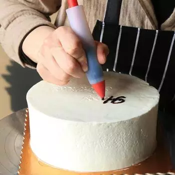 Силиконовая ручка для письма в форме еды, шоколада Ferramentas Do Bolo De Molde Cookie Bicos Pastelaria Ferramentas De Cozimento Para Bolos