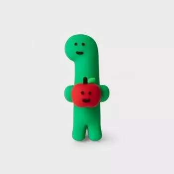 Силиконовые мультифигурки Line Friends Joguman Bracio Apple