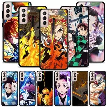 Силиконовый чехол Demon Slayer Kamado Tanjirou Nezuko для Samsung Galaxy S22 S21 S20 Ultra Fe S10 S9 S8 Plus 4g 5g S10e S7 Edge Cover For Samsung S8