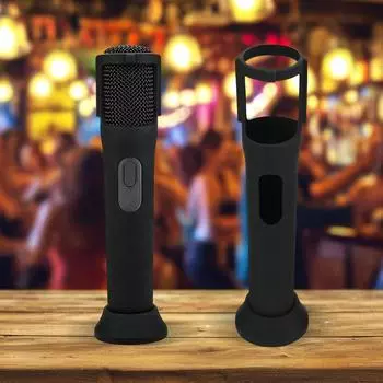 Силиконовый чехол для беспроводного микрофона JBL PartyBox, защитный чехол от скатывания, подставка для микрофона для аксессуаров JBL PartyBox чёрный