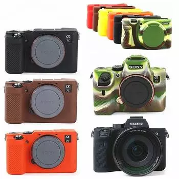 Силиконовый чехол для камеры Sony A7IV A7M4 A7c A7R A7 A7S Mark III IV A7SIII A7III A7RIII A7RIV A7III A7RIII чёрный