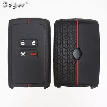 Силиконовый чехол для ключей Ceyes для Renault Megane 3 4 Kadjar Captur Koleos Espace Clio Scenic 4 Arkana Smart Remote Protect