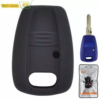 Силиконовый чехол для ключей с 1 кнопкой для Fiat Doblo Ducato Idea Punto Stilo Seicento Panda Brava Grande Keyless Fob Shell