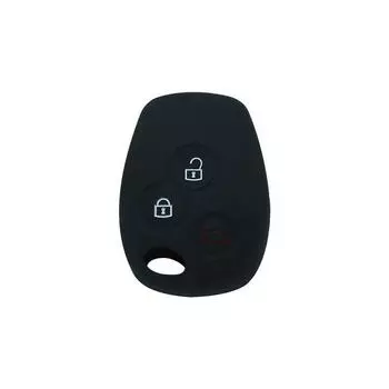 Силиконовый чехол для ключей с 3 кнопками подходит для Renault Kangoo DACIA Scenic Megane Sandero Captur Twingo Modus 3 Button красный