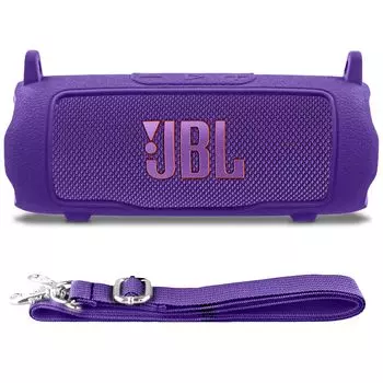 Силиконовый чехол для портативной колонки J BL FLIP 7 с фиолетовым плечевым ремнем co2CREA, - фиолетовый