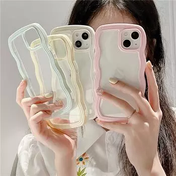 Силиконовый чехол для телефона с волной для Iphone 12, чехлы для iPhone 13 14 Pro Max 11 Xr X Xs Max 7 8 Plus Se 2022 2020 Iphone12, чехол для телефона For iPhone XS Max жёлтый