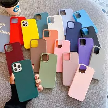 Силиконовый чехол ярких цветов для iPhone 14 Pro Max, чехол для iPhone 14 ProMax iphone14 14 Plus, матовая мягкая задняя крышка из ТПУ iPhone 14 кофейный