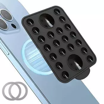 Силиконовый держатель для телефона на присоске Magsafe Hands-Free Grip Mount для макияжа чёрный