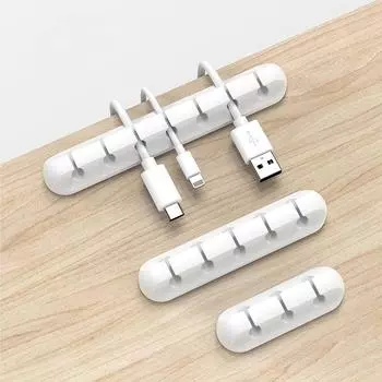 Силиконовый органайзер для USB-кабеля, держатель для проводов, настольный держатель для намотки, зажим для мыши, наушников, автомобильного зарядного устройства для телефона, протектор шнура