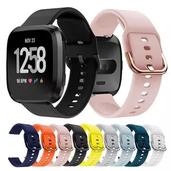 Силиконовый ремешок для Fitbit Versa/Versa 2, сменный ремешок для смарт-часов Fitbit Versa Lite темно-зеленого