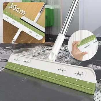 Силиконовый скребок для мытья полов Magic Broom для шерсти домашних животных, пыли, веники, стеклоочиститель для пола в ванной, вращающийся на 180°, для уборки дома серый