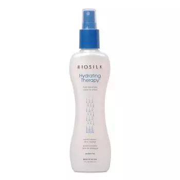 Silk Therapy Biosilk Hydrating Therapy Pure Moisture Несмываемый кондиционер-спрей | 198,4 г7 унций Увлажнение для волос Грубое восстановление Предотвращение завивания