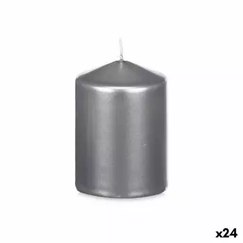 Silver Candle 7 x 10 x 7 cm (24 Units)