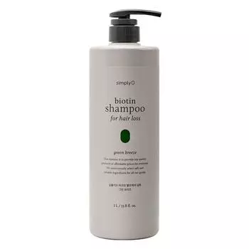 Simlio Biotin Hair Loss Care Шампунь Green Breeze Fragrance, 1 л, 1 шт.