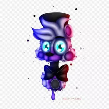 Симпатичные Fun Time Freddy Five Nights At Freddy s Sister Location Five Ni термонаклейки для одежды, футболка, сумка, теплопередающие наклейки, железные нашивки