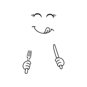 Симпатичные наклейки на холодильник Happy Delicious Face Кухня холодильник стены наклейки искусство чёрный