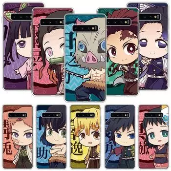 Симпатичный чехол для телефона Demon Slayer с аниме для Samsung Galaxy S20 Fe S10 Plus S21 S22 S23 Ultra S10e S9 S8 S7 Edge Fundas Cover Coque Fo Samsung S20 FE