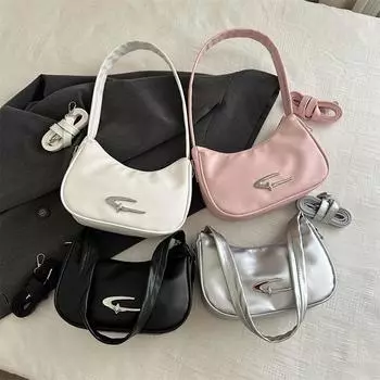 Simple and Fashionable Bag for Women In Summer New Fashion Casual Crossbody Bag Niche Casual Crescent Bag Shoulder Bag