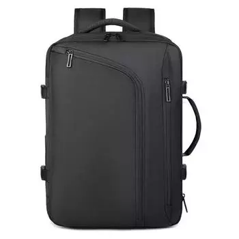 Simple and Large-capacity Expandable Schoolbag, Men s High-end Travel Bag with Airtight Bag, Backpack air pump