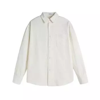 Simple and versatile handsome shoulder sleeves long-sleeved shirt autumn and winter men s cotton shirt M