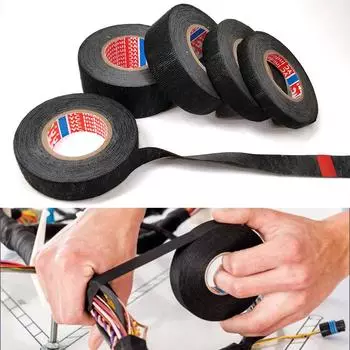 Simple Antiflaming 1PC For Cable Harness New High Quality Length15M Wiring Loom Popular Cloth Tape Adhesive 9MM*15M
